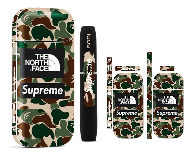 Supremeアイコス シールおしゃれ