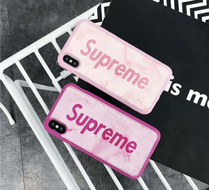 落下防止Supreme iphoneX plus ケース