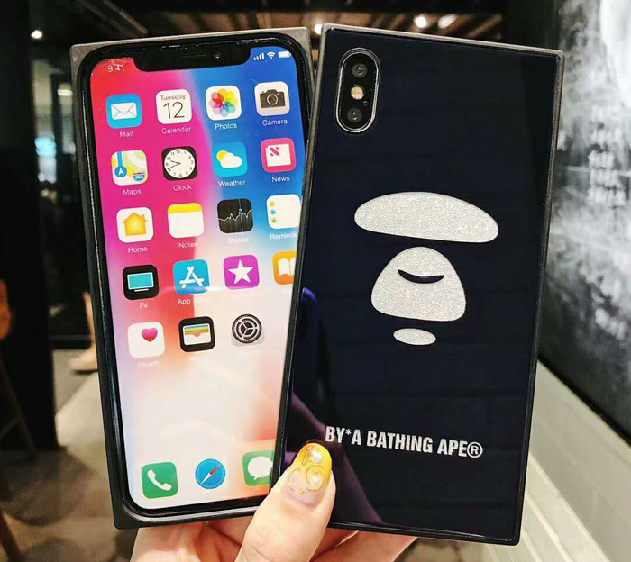 iPhone8/9/7/6 Plusケース 強化ガラス
