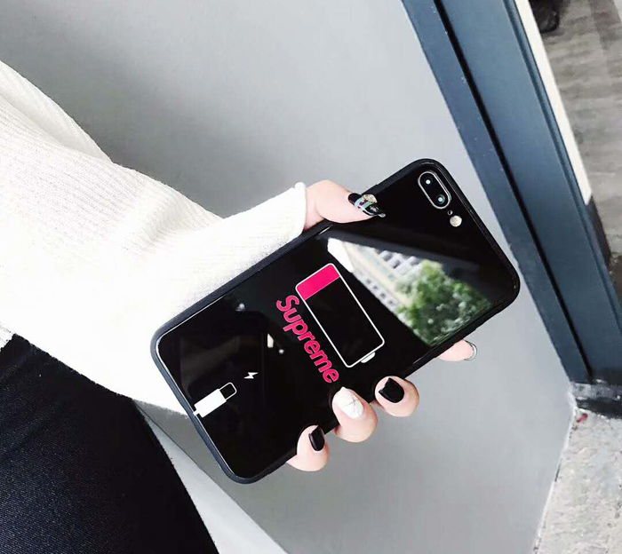 iphone6/6s/7/8/X Plus ケース 背面ガラス