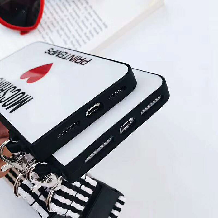 MOSCHINO iPhoneXRカバー 鏡面