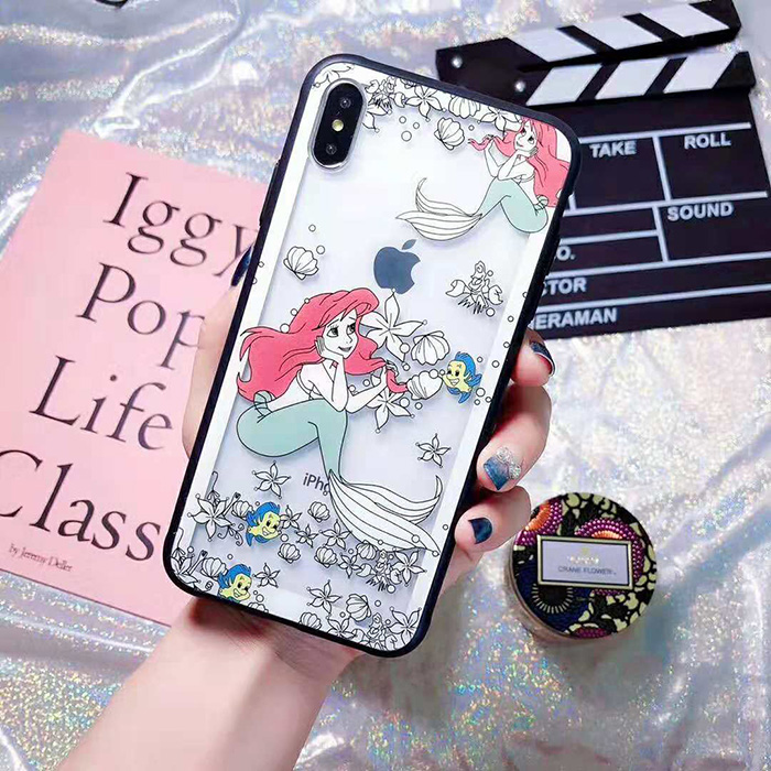 リトルマーメイド iPhone XS Maxケース 透明ケース