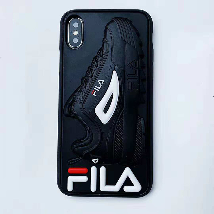 アイフォンテンアール ケース シリコン FILA