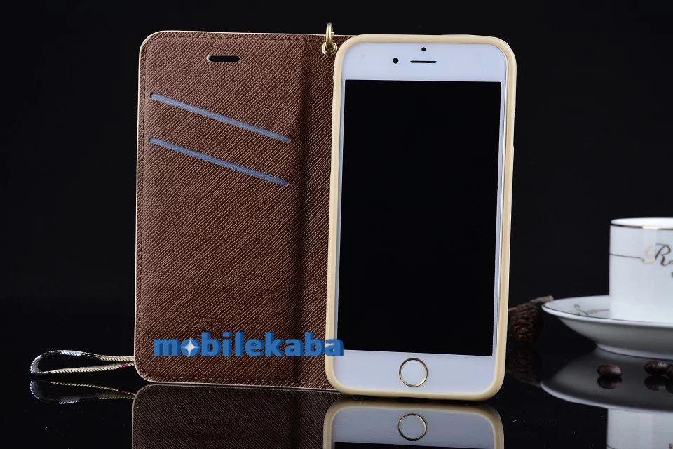 
Burberry柄格紋 ブランド レザー製スタンド機能 iPhone6s スタンド機能
