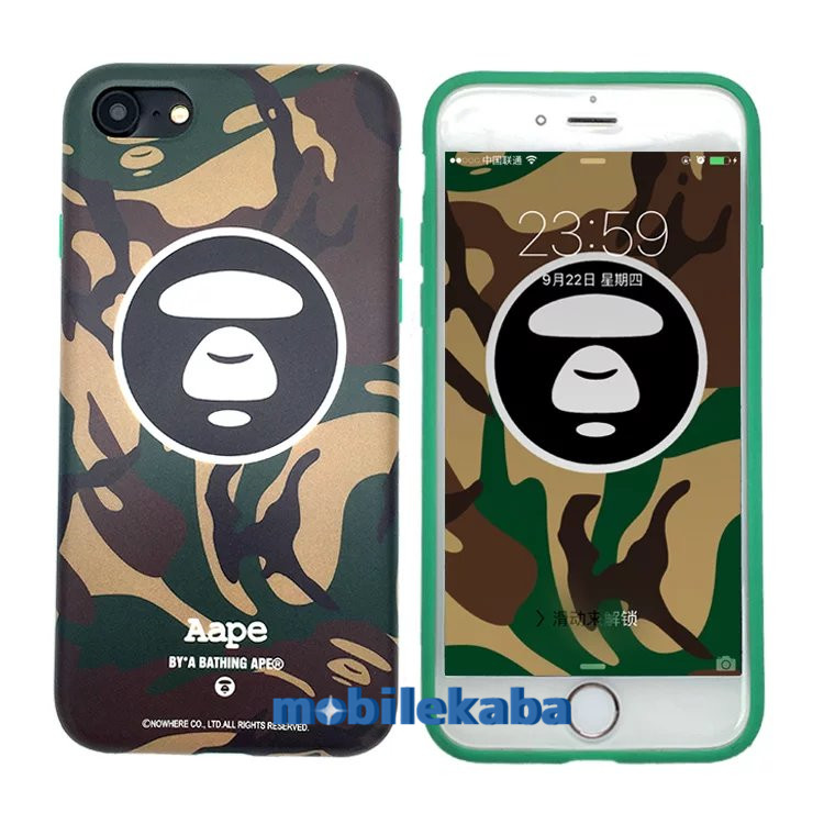 
iphone8/7plus保護カバー猿サルさる迷彩スマホケース
