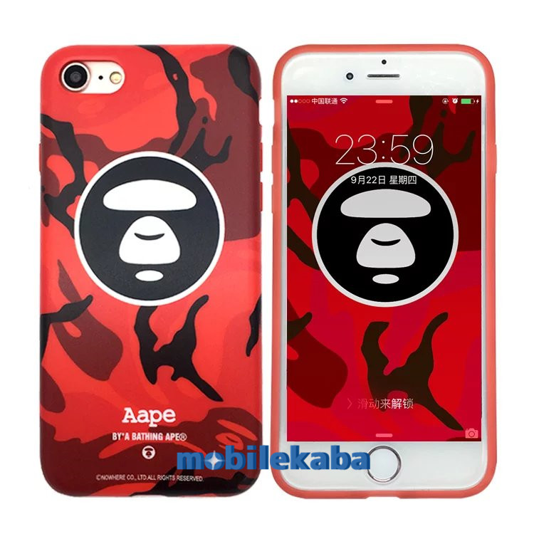 
iphone8/7plusカバー 猿サルさる迷彩スマホケース
