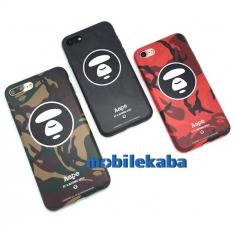 【 本日限定スペシャル価格！】人気ブランド8エーエイプAapeサル猿迷彩アイフォン8/7plusケース8plusソフト携帯カバー さるTPU保護カバー
