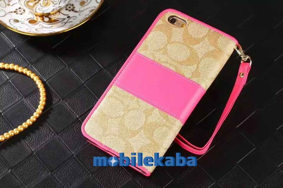 
coachブランド iphone7/7 Plusケース コーチ S6 S7 手帳型ストラップ付き
