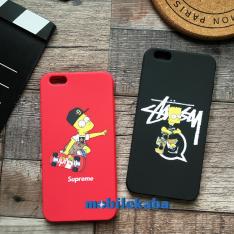 ザ・シンプソンズStussy·Supremeコラボ8レッド赤8plusブラック黒携帯カバーカッコイイアイフォン8/7/6プラスケース
