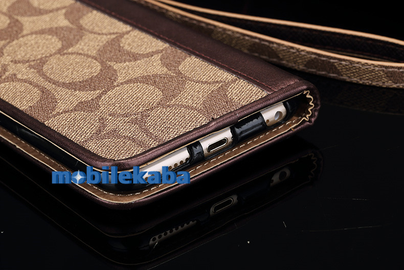 
coachブランド iphone7/7 Plusケース コーチ S6 S7 手帳型ストラップ付き
