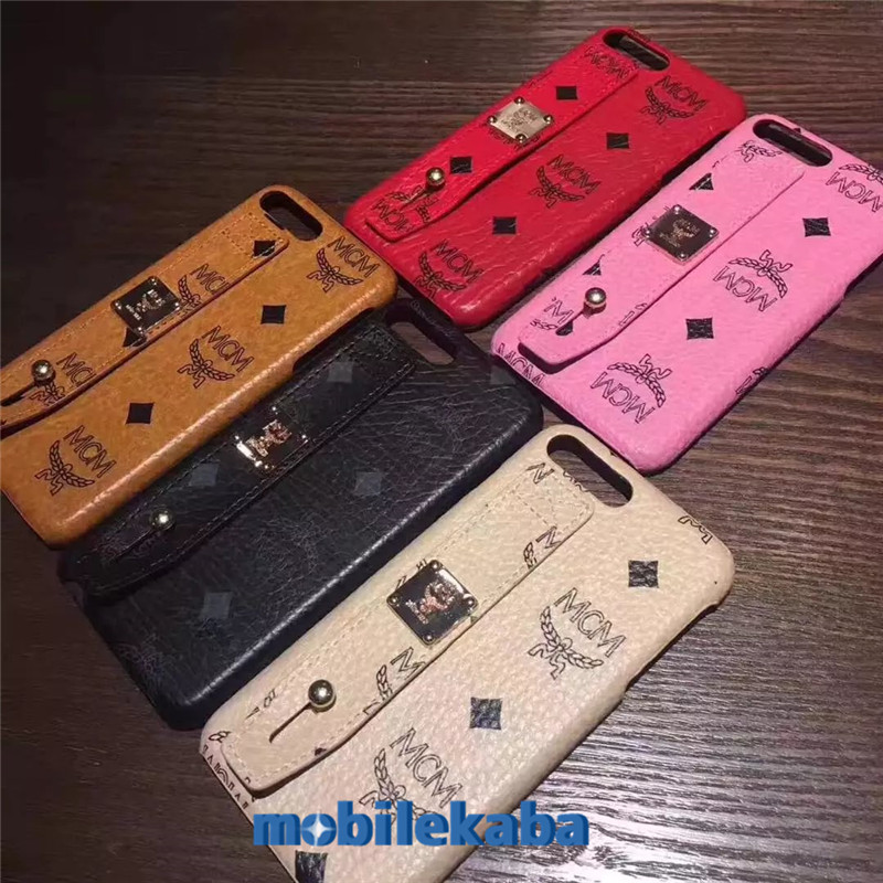 
ブランドMCM iphone8/7plusケース　アイフォン8/7プラス　ベルト付き
