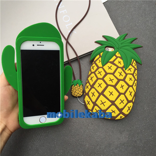 
iphone8/7 Plusケース パイナップル　サボテン　韓国

