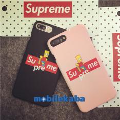 supreme ザ・シンプソンズ8キャラクター8plusアイフォン8/7プラス携帯カバーピンクブラックカッコイイ個性派