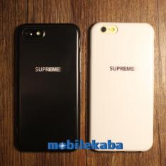 24時間限定！ストリートブランド8シュプリームsupreme幻影黒白アイフォン8/7プラスケース8plusシンプル風ブラックホワイト
