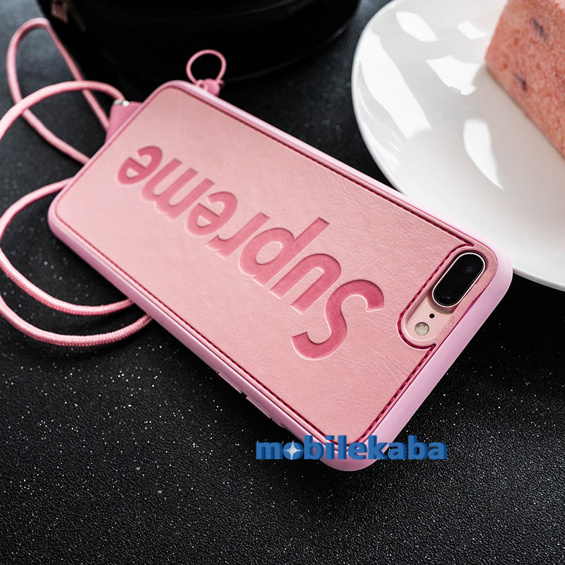 
iPhone8　ケース　シュプリーム ブランドSUPREME  　浮き彫り
