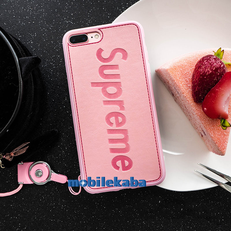 
IPHONE8/7/7Plusケース　ブランドSUPREME  浮き彫り　浮絵なデザイン
