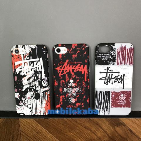 注目はコレ！ストリートファッション8ブランドStussyユニック素材iPhone8/7Plus/6ハードケース8plusかっこいいクール
