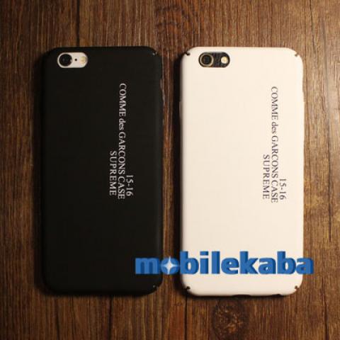 supremeシュプリーム iPhone7/8 ストリートブランド風シンプル黒ブラック白ホワイトcomme des garconsデザインカップル最適ハードクール携帯カバー