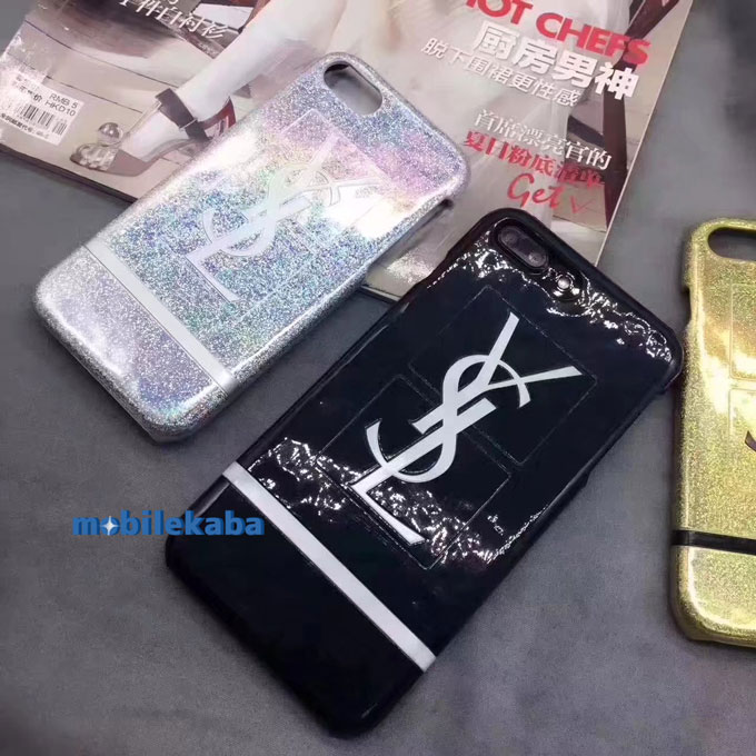 
ブランド風有名なイブサンローランiPhone8カバー キラキラデザイン綺麗ファッション若者流行り
