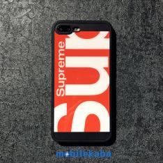 個性的ストリート8シュプリームsupreme防塵プラグあり8plusアイフォン8ケース ブランド風シンプルでザイン大ロゴシリコン製ソフトiPhone7カバー