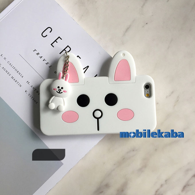 
ファッションクマウサギ立体デザインでラインiPhone8/7ケース
