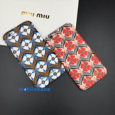 miumiu花柄デザインiPhone8ケース 8ミュウミュウブランド風8PLUSファッション綺麗レッド赤ブルー青iPhone7 iPhone7s携帯カバー女性向け