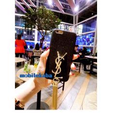 YSLイブサンローラン 8フリンジありiPhone8ケース 8plusファッション個性キラキラ セレブ愛用アイフォン7プラス