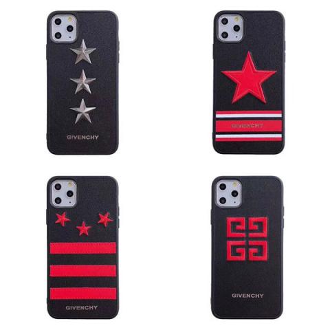 ジバンシイiPhone8/7/6plusケース Givenchyスター星ほし模様ブラック黒クールカッコイイアイフォン携帯カバー