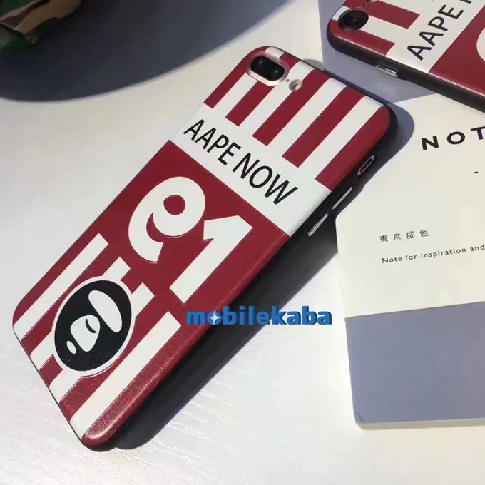 
綺麗 Aape 猿 iPhone8ケース ブランド風
