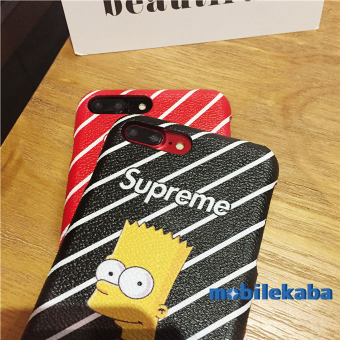 
シンプソンズ カッコイイ シュプリームsupreme iPhone7 iPhone8ケース
