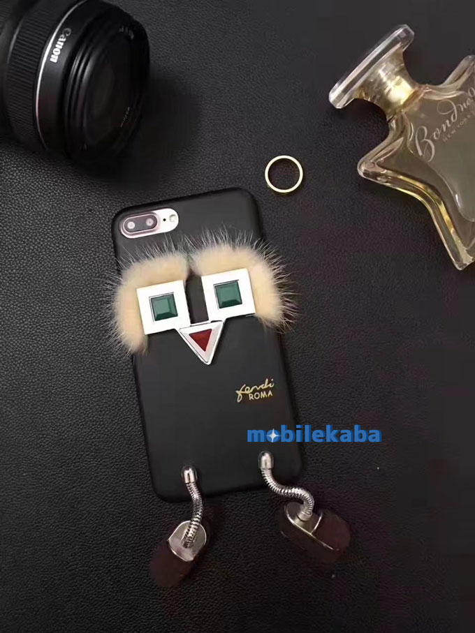 FENDIフェンデイ iPhone7 iPhone8ケース 立体ロボットフェンディiPhoneX/8Plus/7/6s個性的