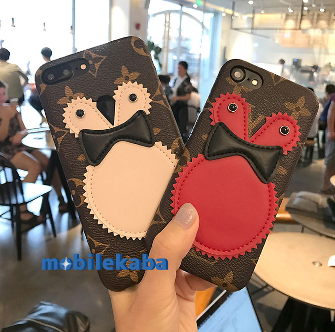 ペンギンルイヴィトンiPhoneX/8/7Plus/6s iPhone8 iPhone7s ケース
