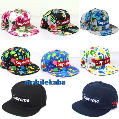 清楚系 人気 ブランド風 SUPREME シュプリーム 個性派 落書き 花柄 帽子 キャップ CAP 男女兼用 ヒップホップ ストリート 野球帽 帽子