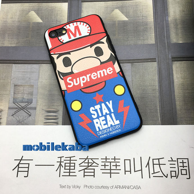 
マリオ iPhoneX iPhone8 ケース シュプリーム
