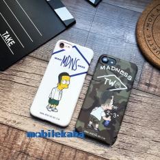 ストリートブランド風MDNS ザ・シンプソンズ The simpsons コラボ キャラクター ヘアスタイルのシンプソンズ カッコイイ 個性溢れる iPhoneX iPhone8 iPhone7 ケー...