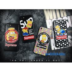 新入荷！ザ・シンプソンズｘシュプリームコラボ新品！SUPREME ブランド 滑稽 キャラクター シンプソンズ 浮き彫り iPhoneX iPhone8 iPhone7 ケース カップル おもしろ カッコイイ カバー
