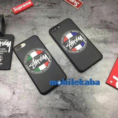 ブランド風 オリジナル ステューシー STUSSY イタリア国旗 フランス国旗 デザイン iPhoneX iPhone8 iPhone7 ケース 落書き カッコイイ 若者人気 カップル向け カバー