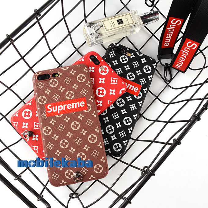 シュプリーム ヴィトン LV SUPREME コラボシュプリームiPhoneX/8/7 Plus/6sケース
