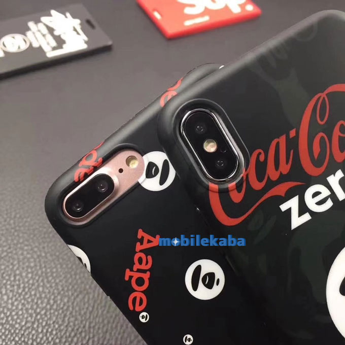 
コカ・コーラ エーエイプ iPhoneX iPhone8 ケース 
