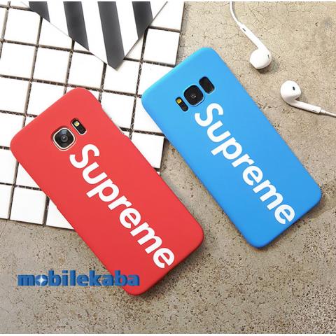 ブランド風 カップル向け 揃いケース カッコイイ シュプリーム supreme Galaxy S8 Note8 s7edge ペアケース 超薄 ジャケット 人気 キャンディのような色 ギャラクシーS8 ハード カバー