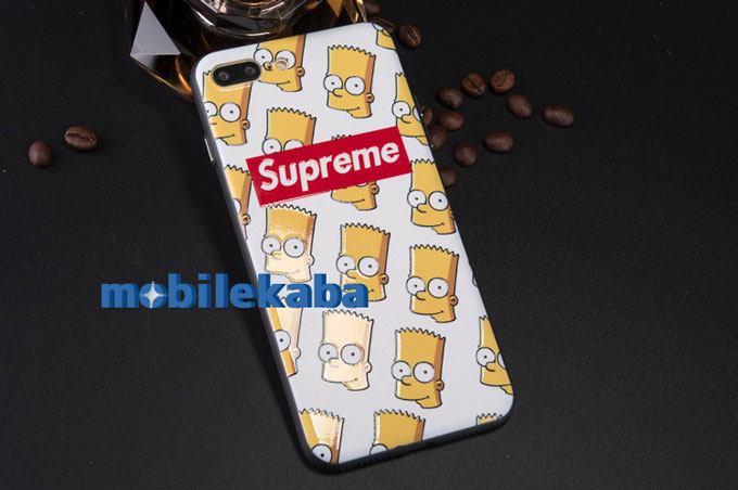 
カッコイイ シュプリーム ブランド シンプソンズ iPhoneX ケース
