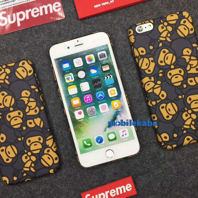 
カッコイイ Aape Bape iPhoneX iPhone8 ケース 猿
