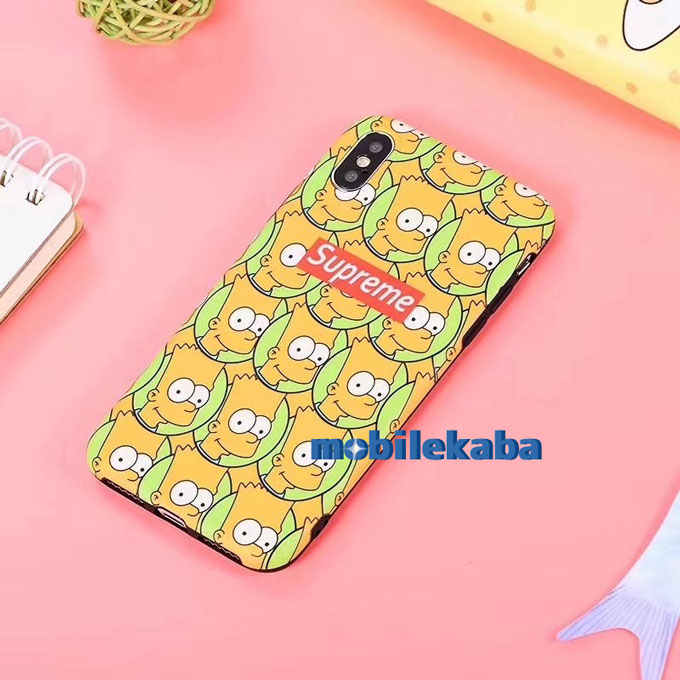 
かわいい シンプソンズ シュプリーム iPhoneX iPhone8 iPhone7 ケース
