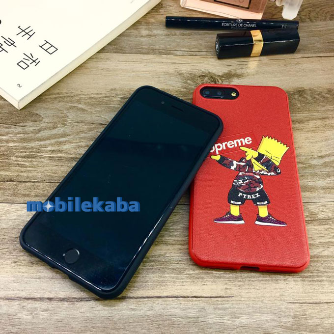 
カッコイイ シュプリーム supreme シンプソンズ キャラクター iPhoneX iPhone8 ケース
