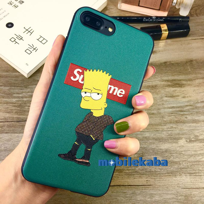 
人気 シュプリーム supreme シンプソンズ キャラクター iPhoneX iPhone8 ケース
