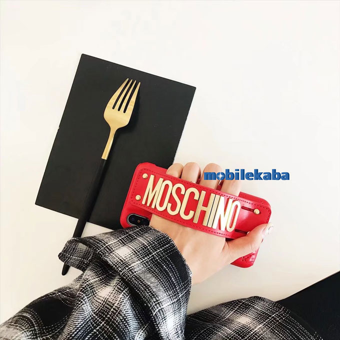 
リベット ブランド モスキーノ iPhoneX iPhone8 ケース
