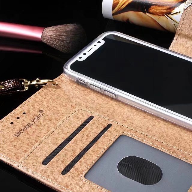
iPhone7Plus/7/6sカード入れsuica収納MKブランド風クラシックMichael KorsマイケルコースGalaxy S7 

