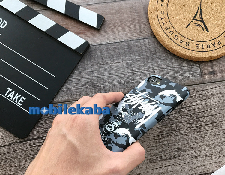夏向けstussyファッション iphone7ケース8ブランド個性ステューシー落書きイラスト風アイフォンx 
