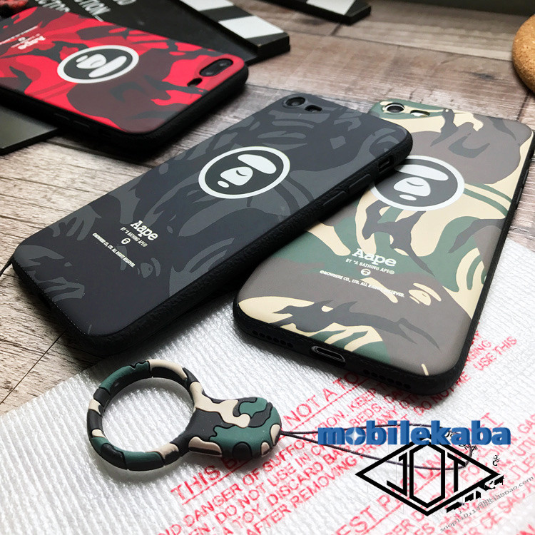 
ファッション　アイフォン6sソフト携帯カバー滑り止めエーエイプAape 8plusケースiPhoneXジャケット 
