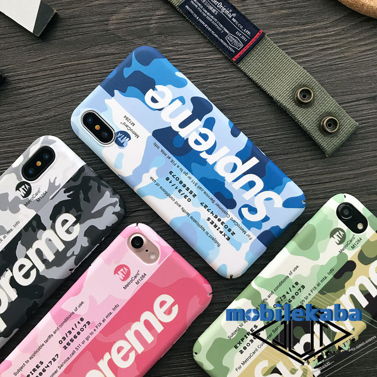 
Supremeアイフォン8マット素材ハードケースパロディiPhoneX/8plusジャケットアイフォンxカップル向けペアケースストリートファッションおしゃれ携帯
